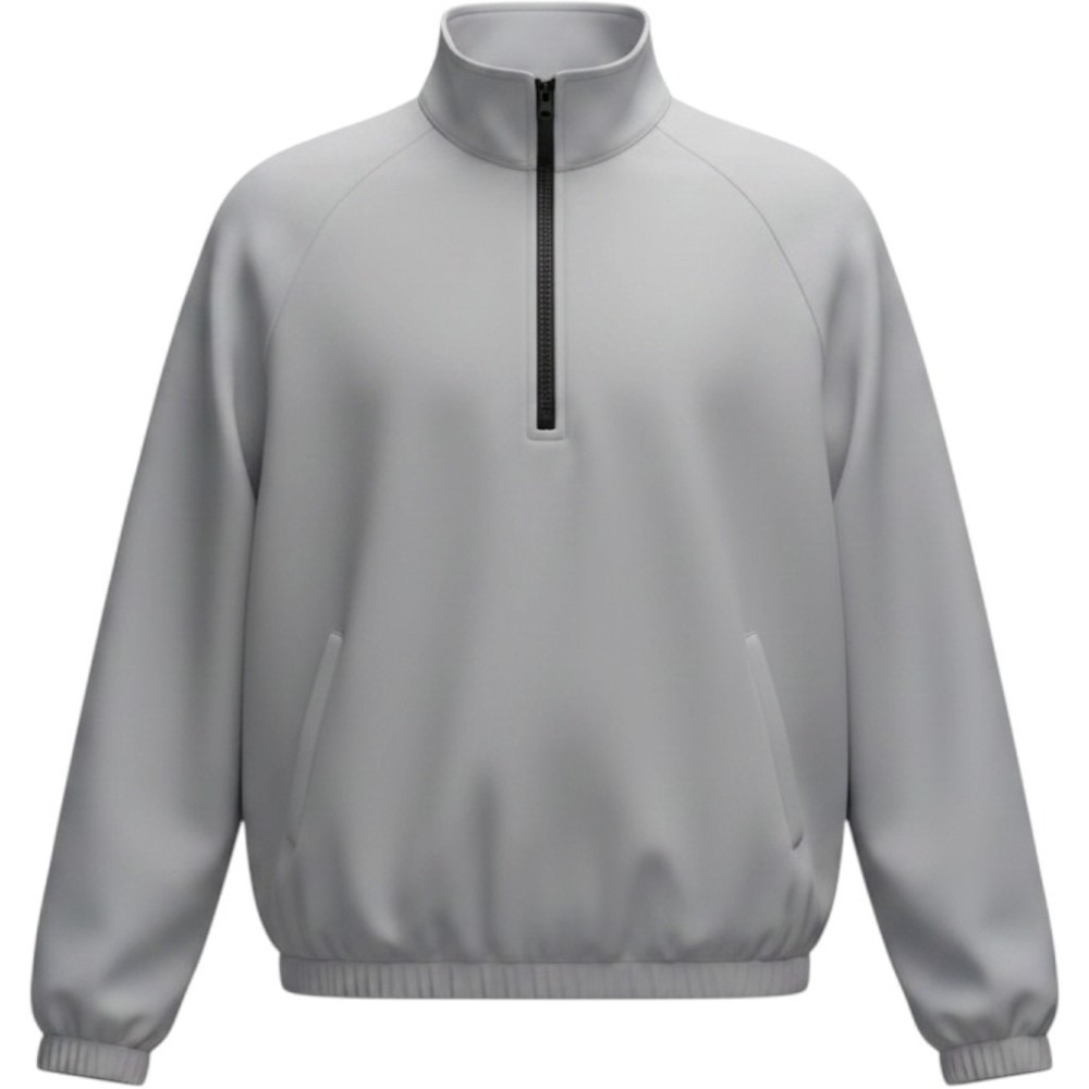 Sunice Quarter‎ Zip Pullover Womens Medium Grey Excellent Sueded Golf Jacket